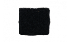 Schweißband Einfarbig Schwarz - 7 x 8 cm