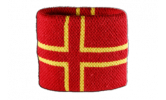 Schweißband Frankreich Normandie St. Olavs Kreuz - 7 x 8 cm