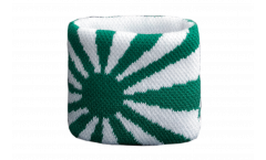 Schweißband Grün-Weiß - 7 x 8 cm
