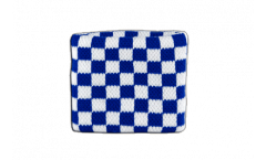 Schweißband Karo Blau-Weiß - 7 x 8 cm