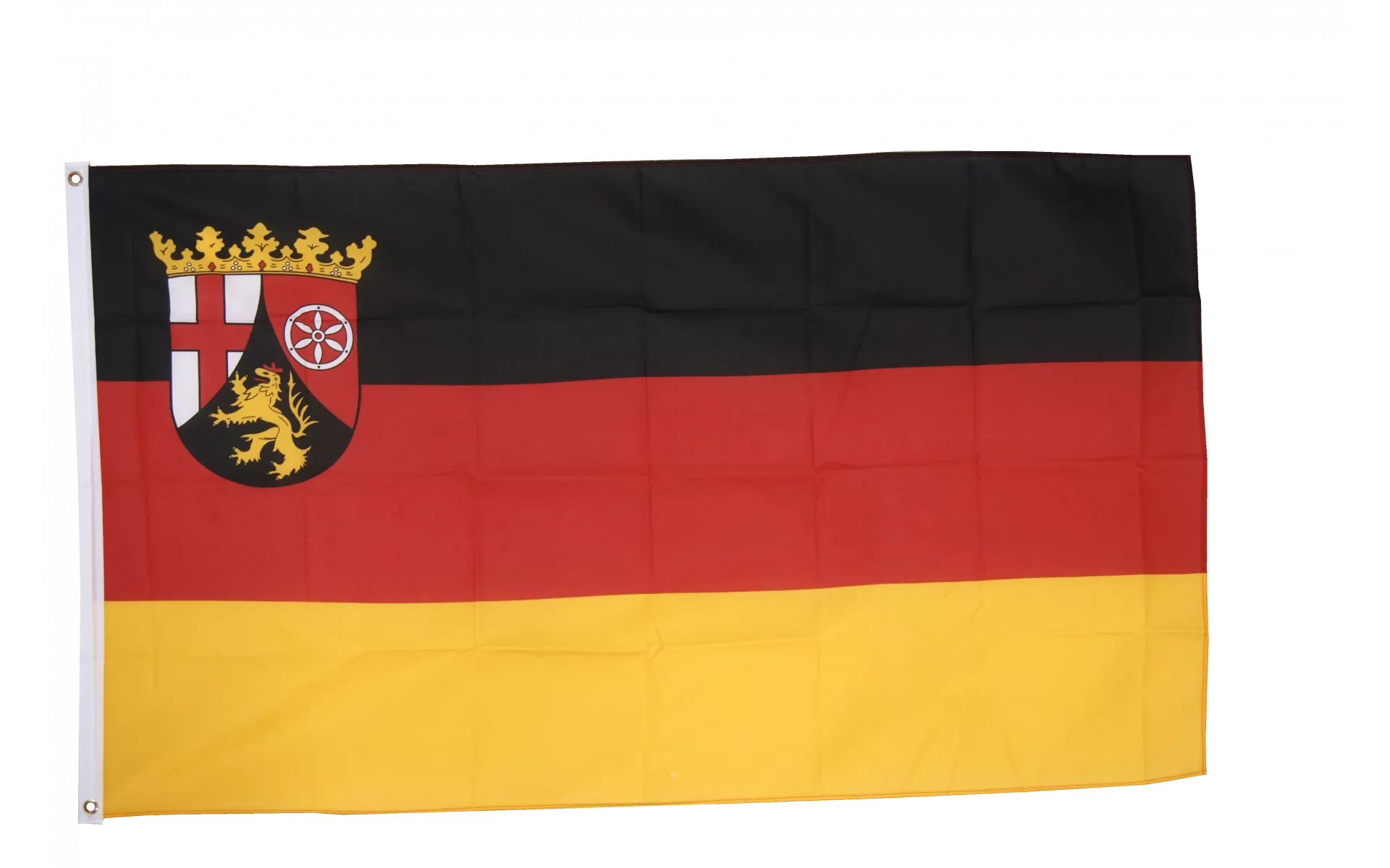 U24 Fahne Flagge Pfalz mit Wappen Bootsflagge Premiumqualität 30 x 45 cm 