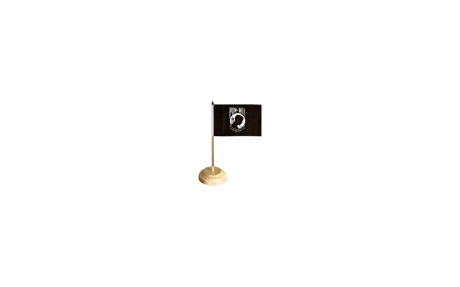 USA Pow Mia schwarz weiß Stockflagge Flaggen Fahnen Stockfahne 30x45cm 