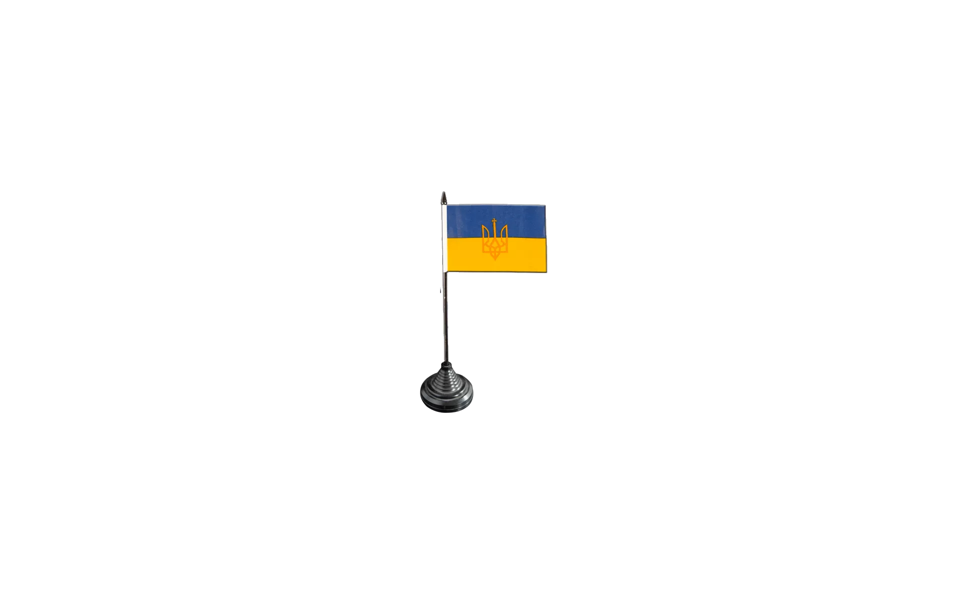 Miniflag Ukraine mit Wappen 10 x 15 cm Fahne Flagge Miniflagge 