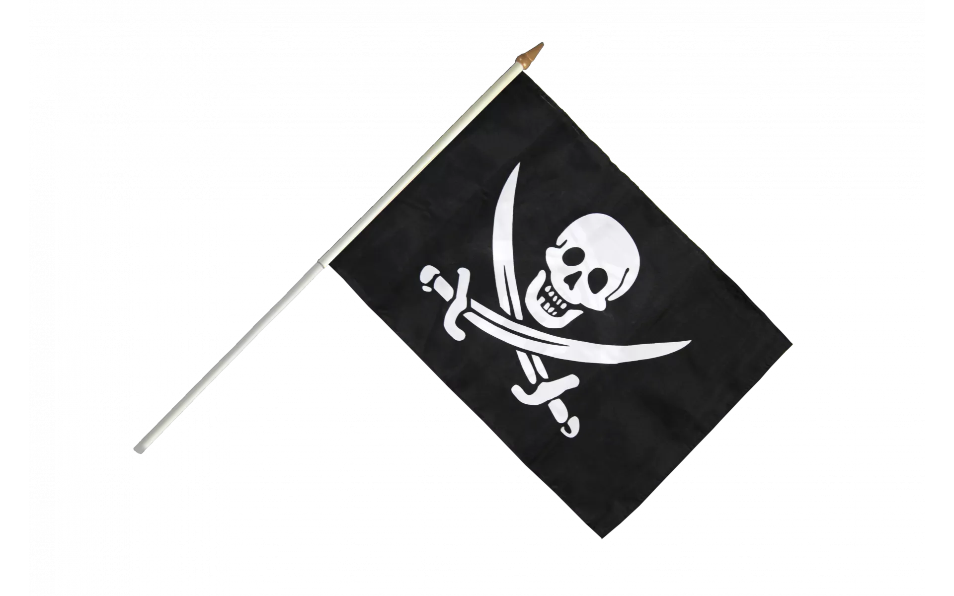 Pirat mit zwei Schwertern Stockflagge Flaggen Fahnen Stockfahne 30x45cm 