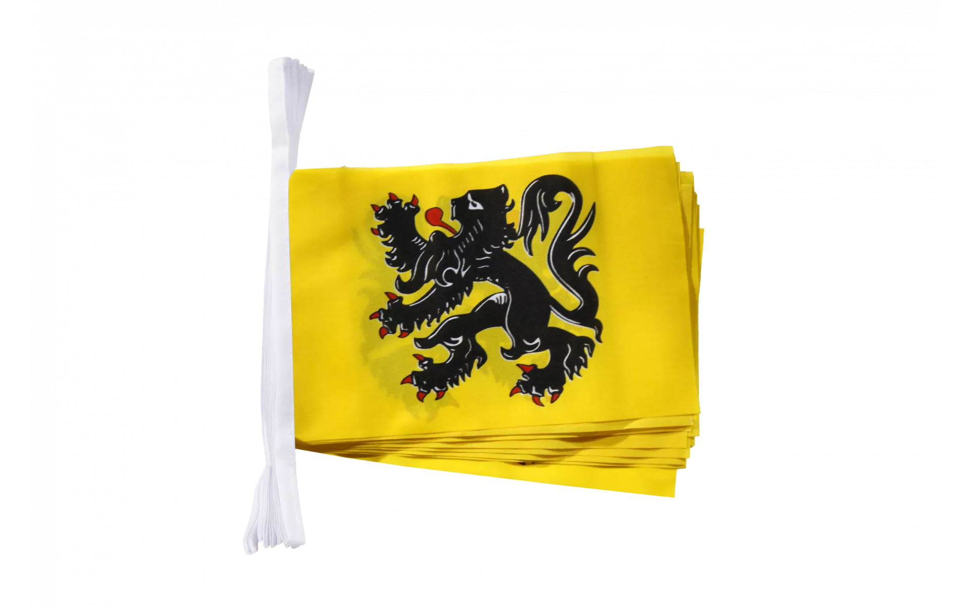 Fahnenkette Flaggenkette Girlande Belgien Flandern Fahnen Flaggen 15x22cm 