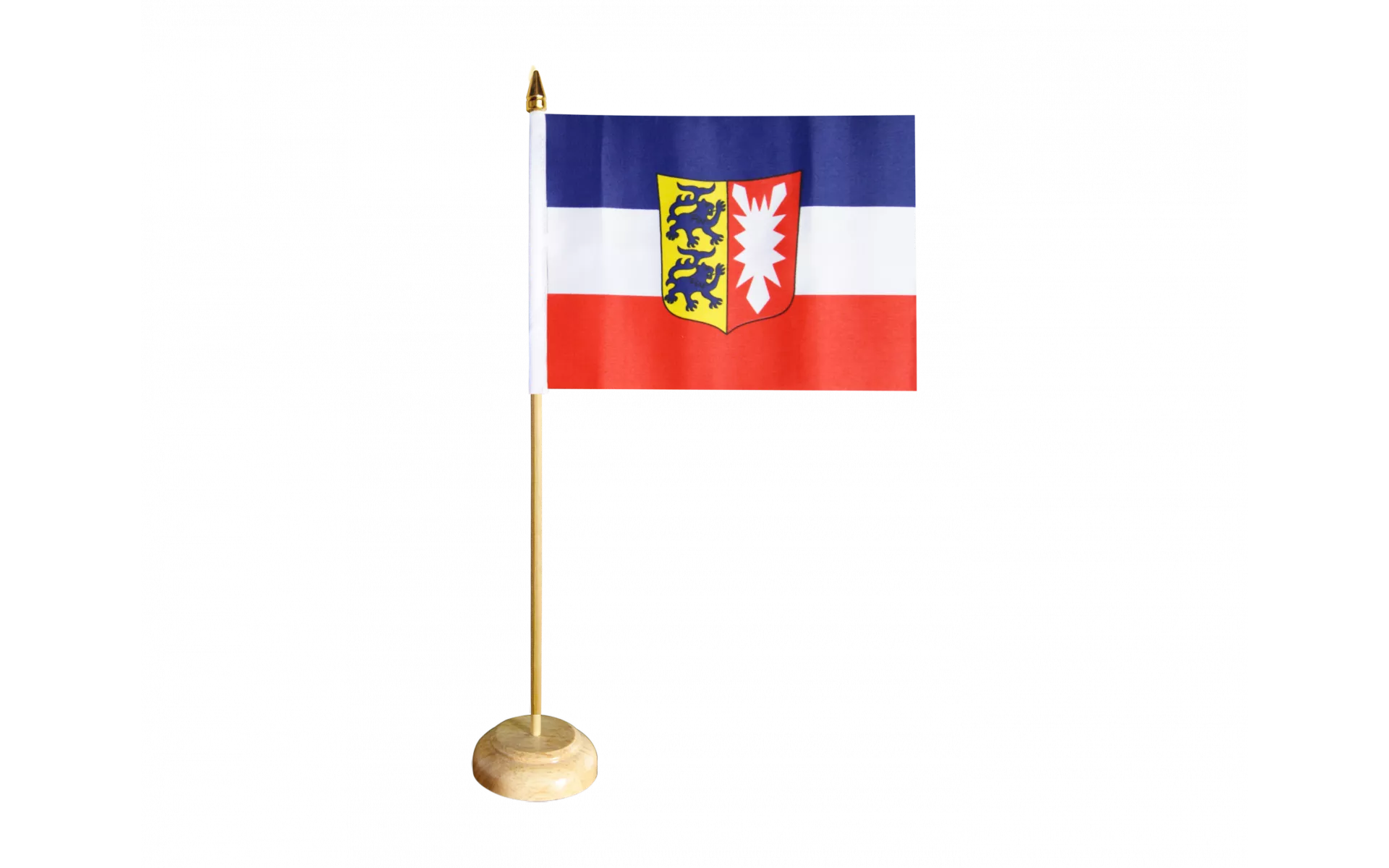 Flaggenfritze Balkonflagge Deutschland & Schleswig-Holstein – 90 X 150 Cm, Reißfestes Polyester, 4 Metallösen