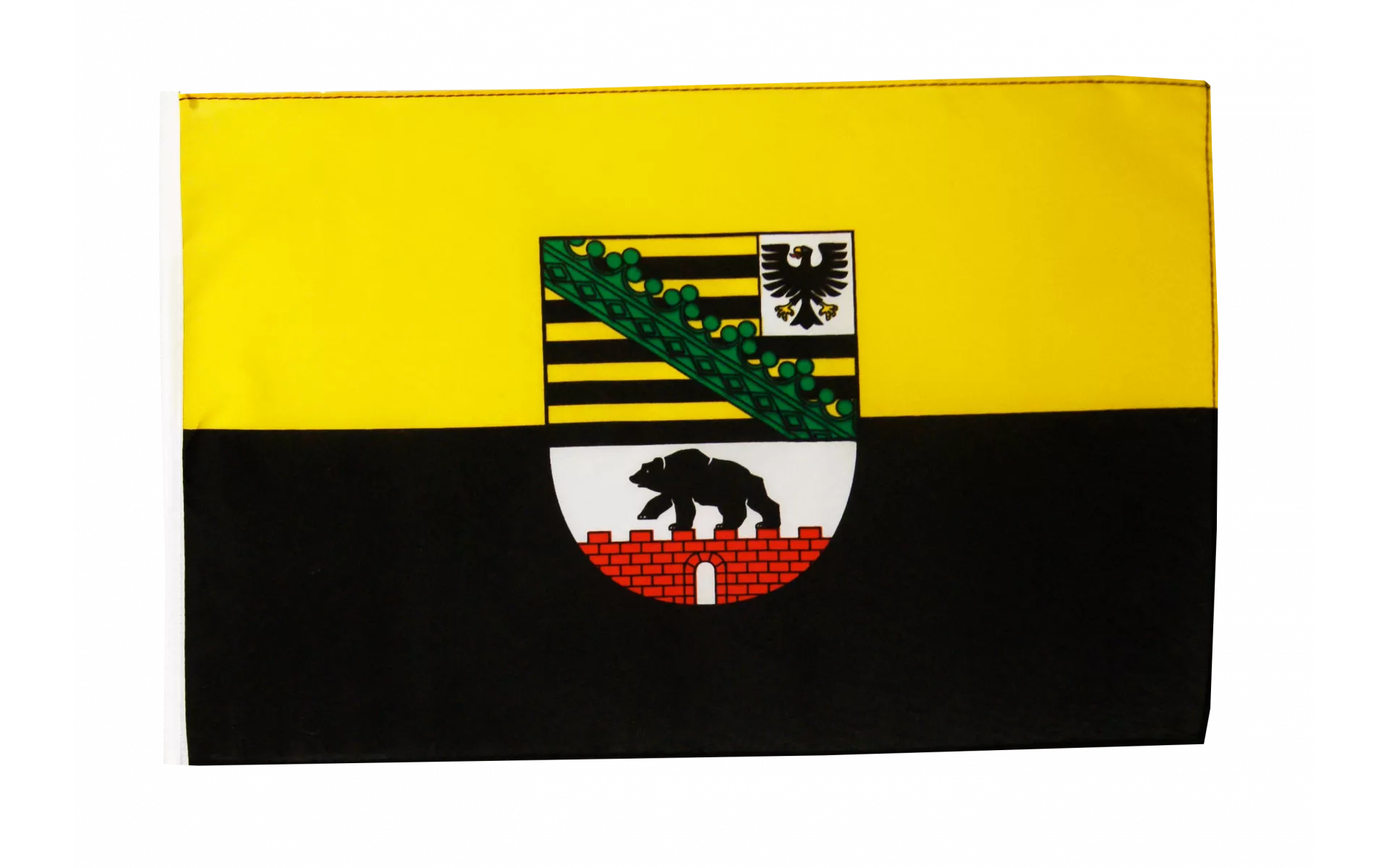 Flaggenfritze XXL Fahne Sachsen-Anhalt – 150x250 Cm, Reißfestes Polyester, Mit 3 Messingösen, Perfekt Für Masten