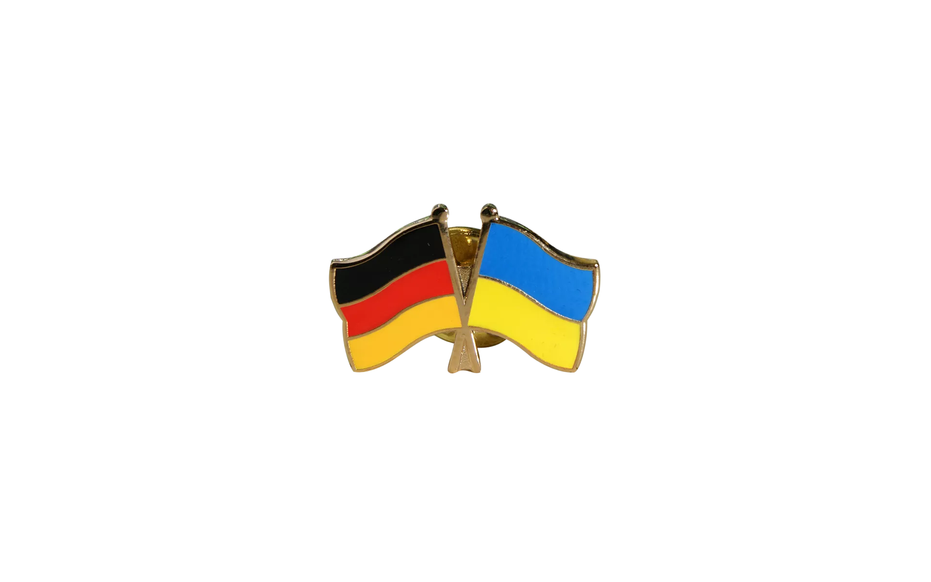 Freundschaftspins Russland-Ukraine Flaggen und Fahnen