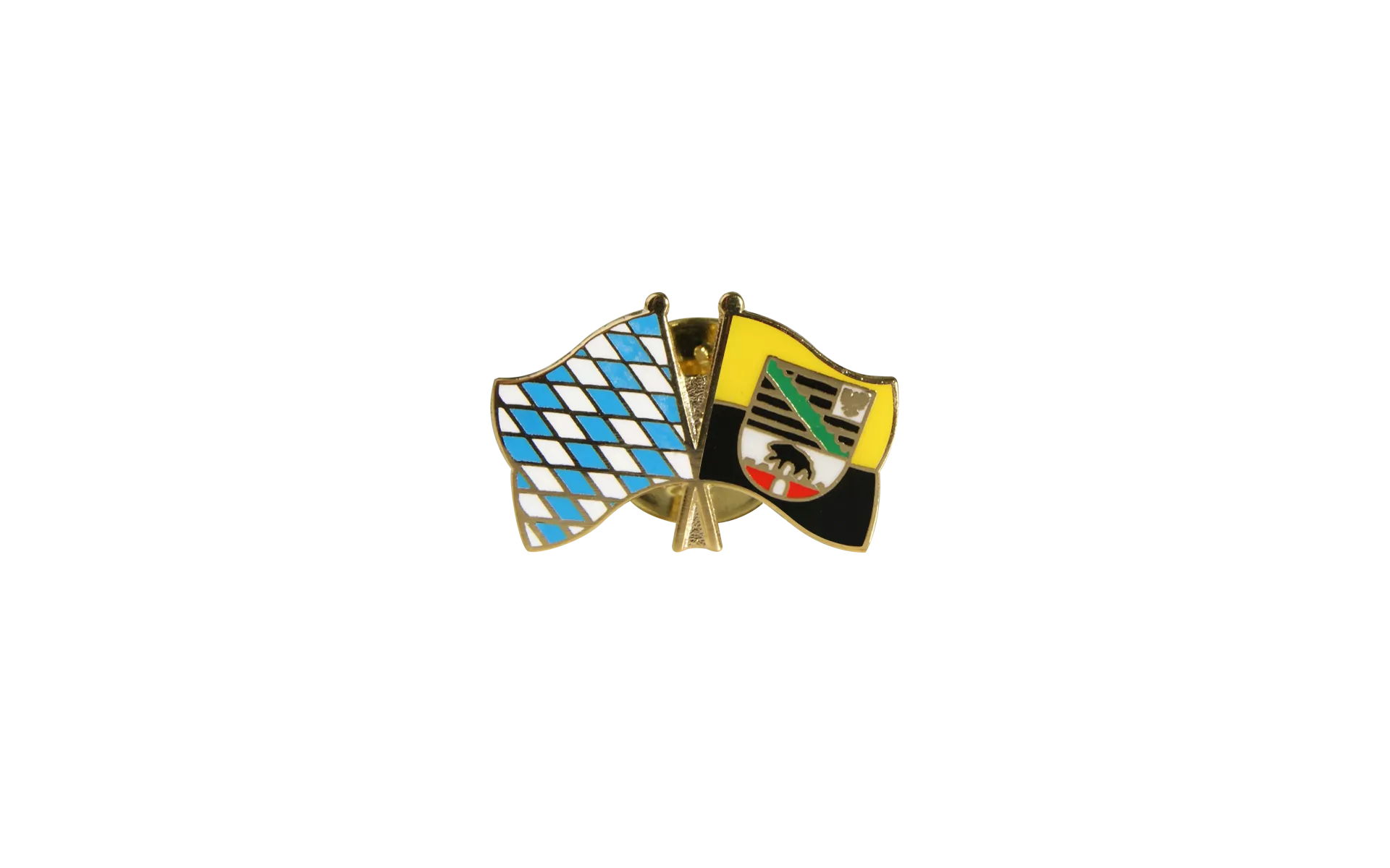 Freundschaftspin Bayern Sachsen Anhalt Pin Button Sticker Anstecker Flaggenpin