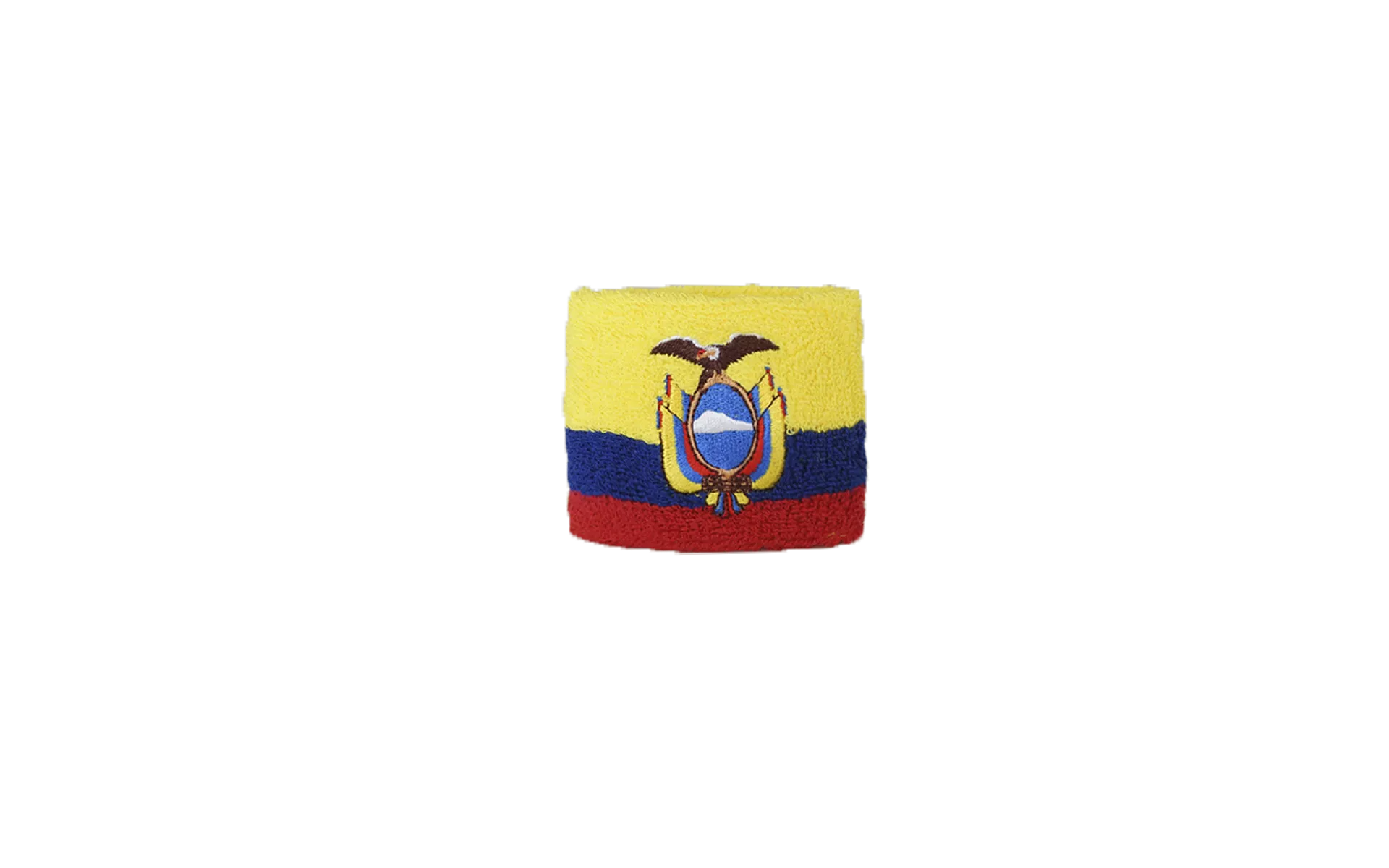 Schweißband Fahne Flagge Ecuador 7x8cm Armband für Sport 