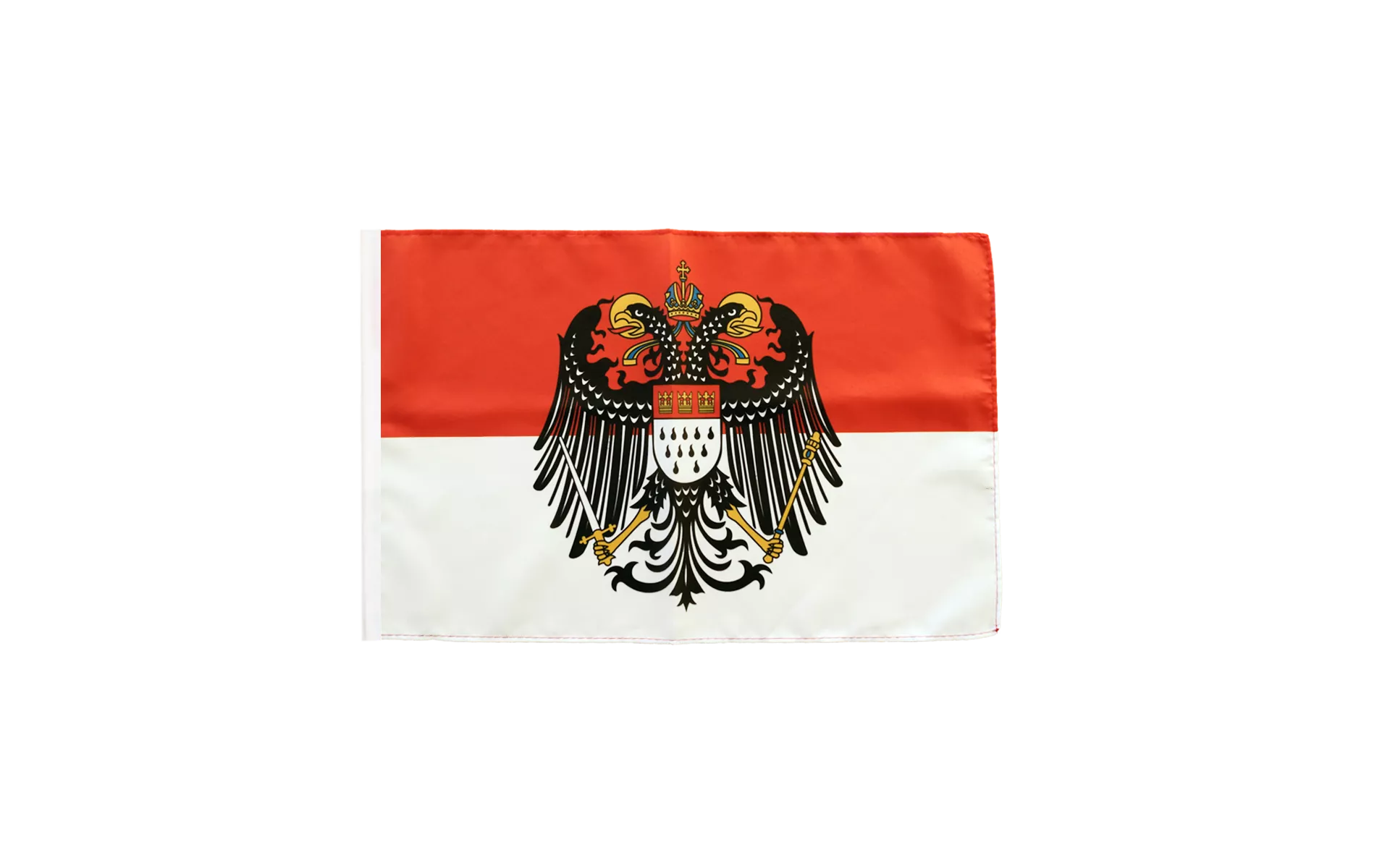 Fahne Flaggen Stadt KÖLN rot weiß mit Wappen 150x90cm TDShop24 