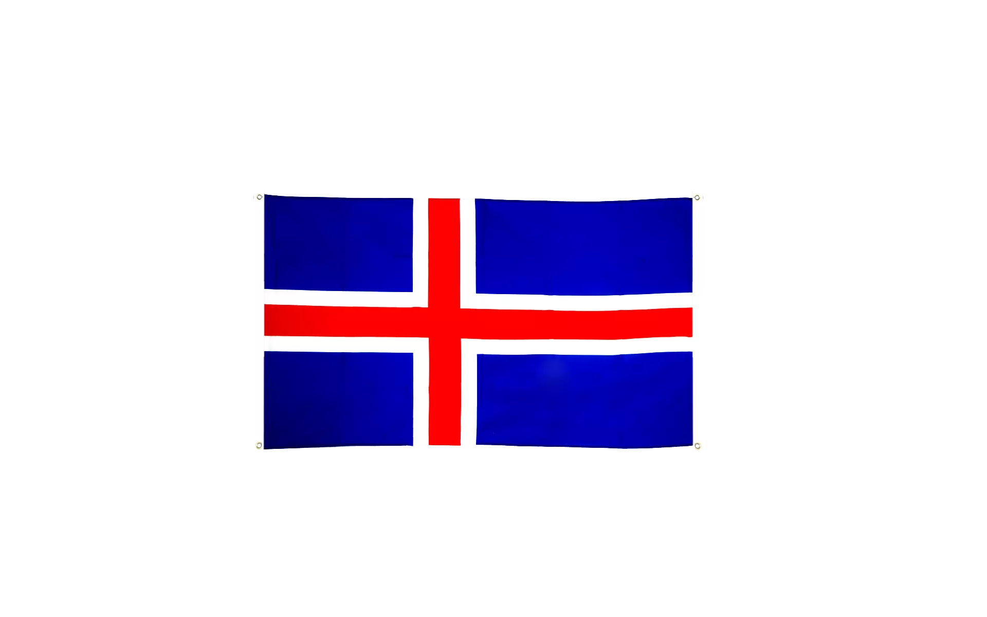 BALKONFLAGGE BALKONFAHNE Island Flagge Fahne für den BALKON 90x150cm 