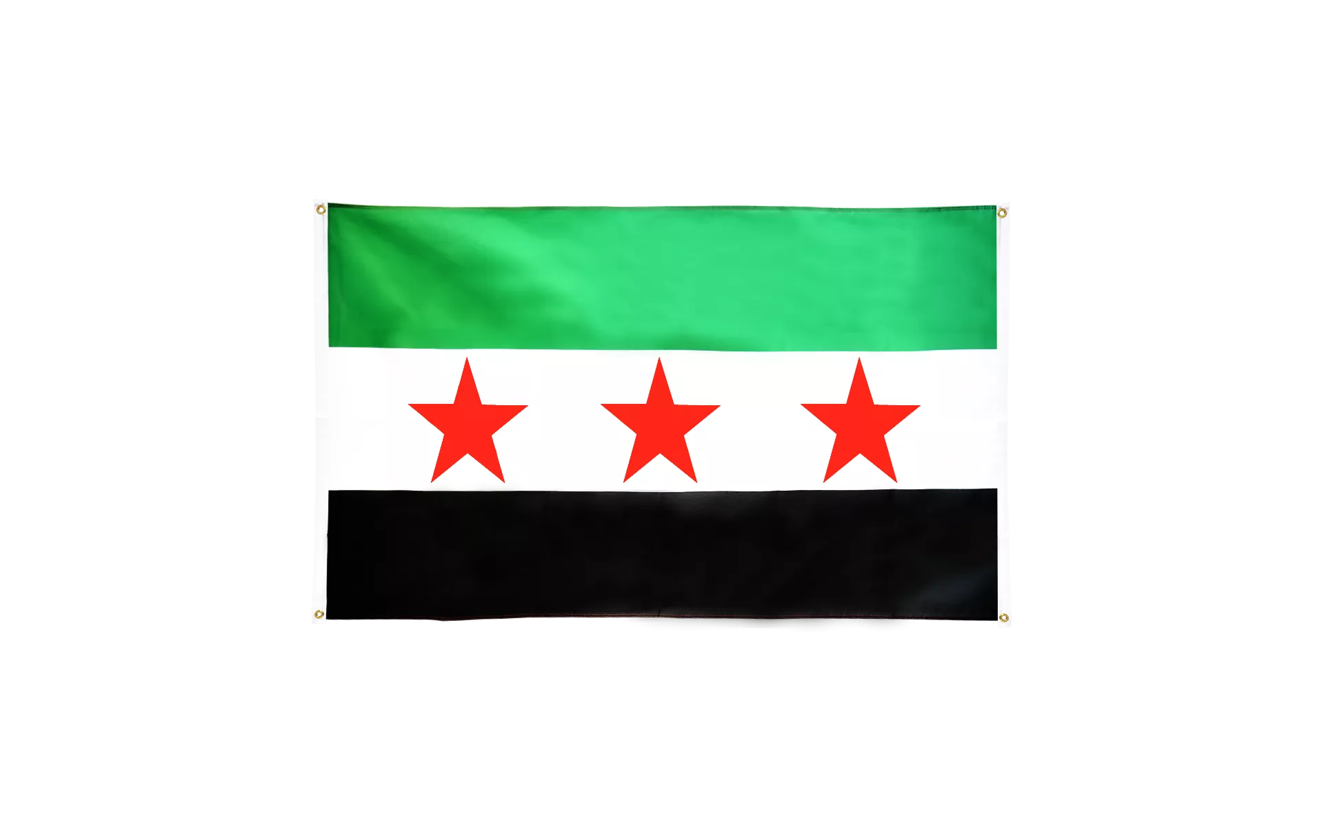 Balkonflagge Syrien 1932-1963 / Opposition - Freie Syrische Armee - 90 x 150  cm