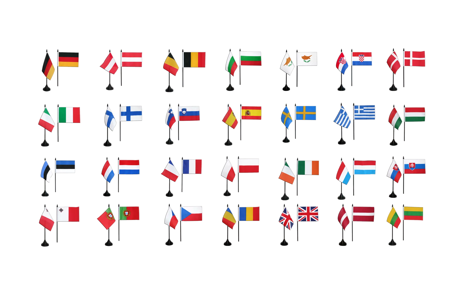 Tischflagge Europäische Union EU europäische Tischfahne 15x22cm 