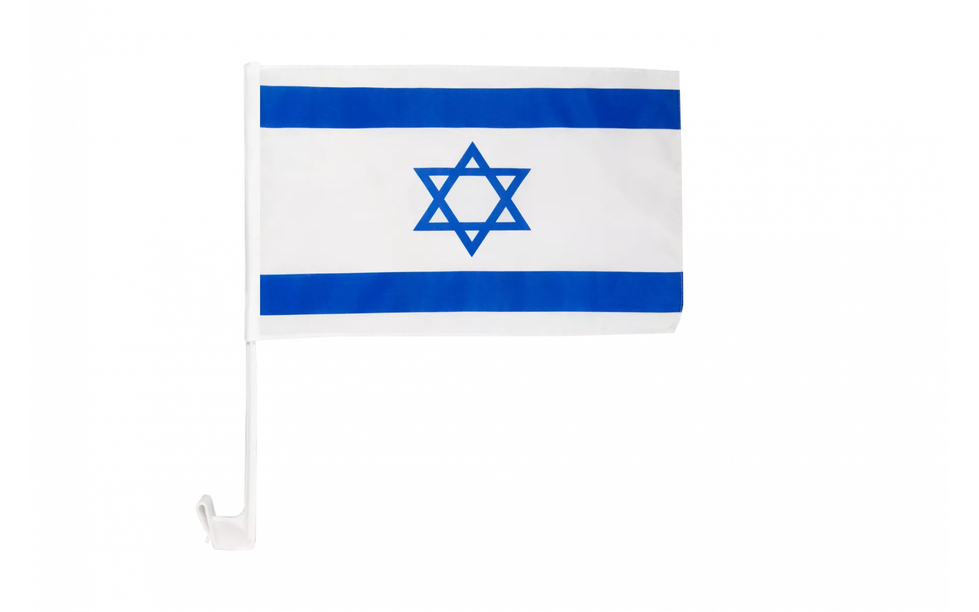 2 Stück Autofahne Israel 45x30cm - Israelische Autoflagge Auto-Fenster  Fahne Flagge Auto flaggen