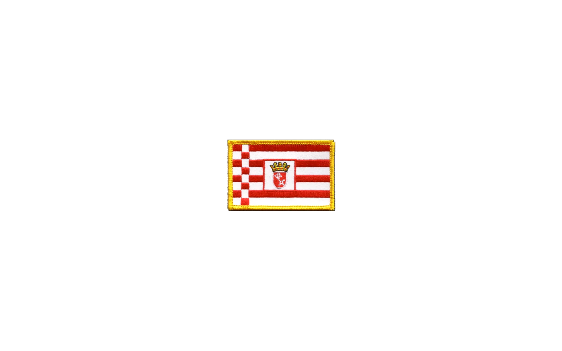 Patch Brodé Ville Brême – Environ 8,5 X 5,5 Cm – Neuf – À Coudre Ou à Repasser