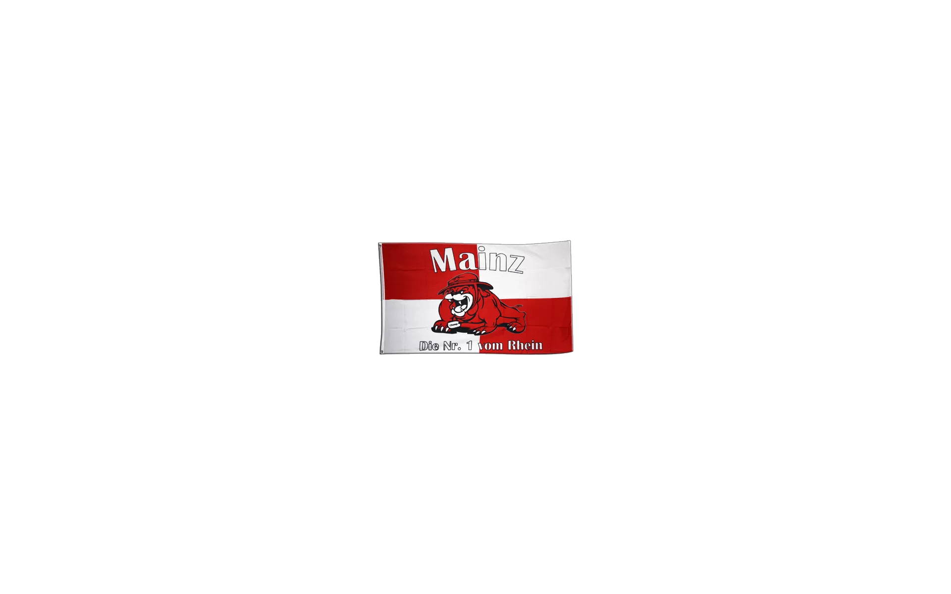 Fahne Fanflagge Mainz Bulldogge Flagge Fußball Hissflagge 90x150cm 