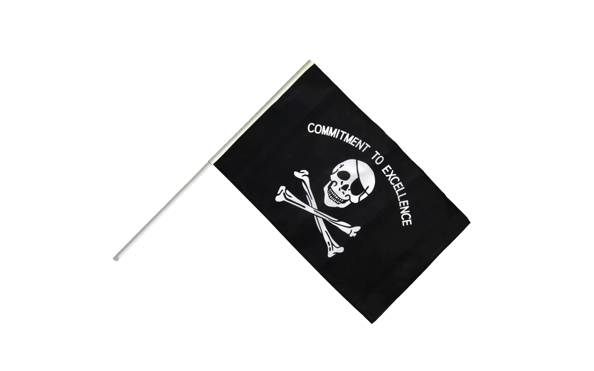 Fahne Pirat Commitment to excellence Flagge Piraten Hissflagge 90x150cm 